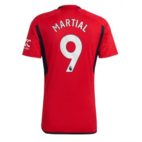 Fotballdrakt Herre Manchester United Anthony Martial #9 Hjemmedrakt 2023-24 Kortermet